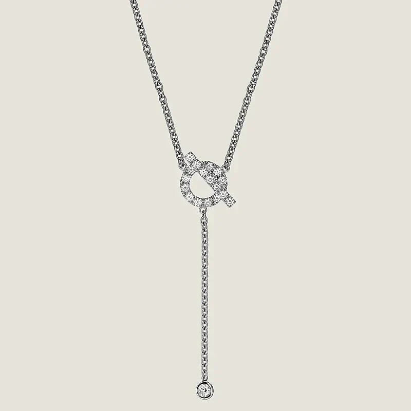 [Perla Lux]FINESSE SILVER DIAMOND NECKLACE