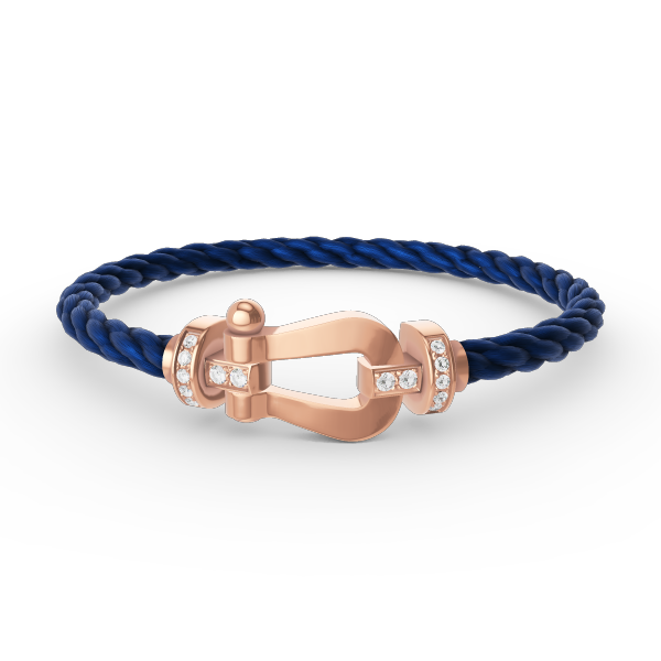 [Perla Lux]FORCE LARGE HORSESHOE HALF DIAMOND BRACELET ROSE GOLD
