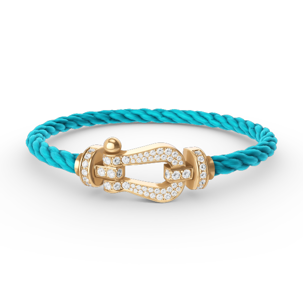 [Perla Lux]FORCE LARGE HORSESHOE FULL DIAMOND BRACELET GOLD