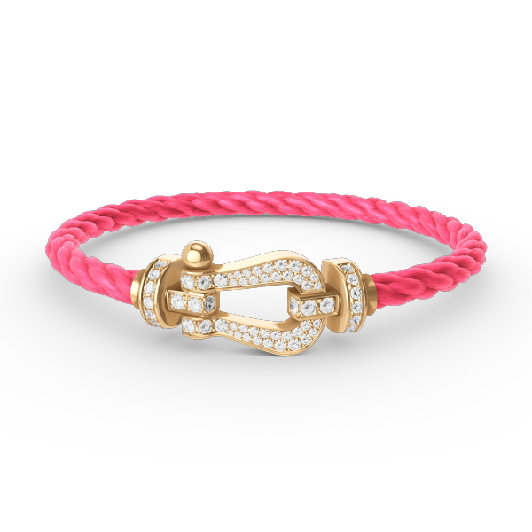[Perla Lux]FORCE LARGE HORSESHOE FULL DIAMOND BRACELET GOLD