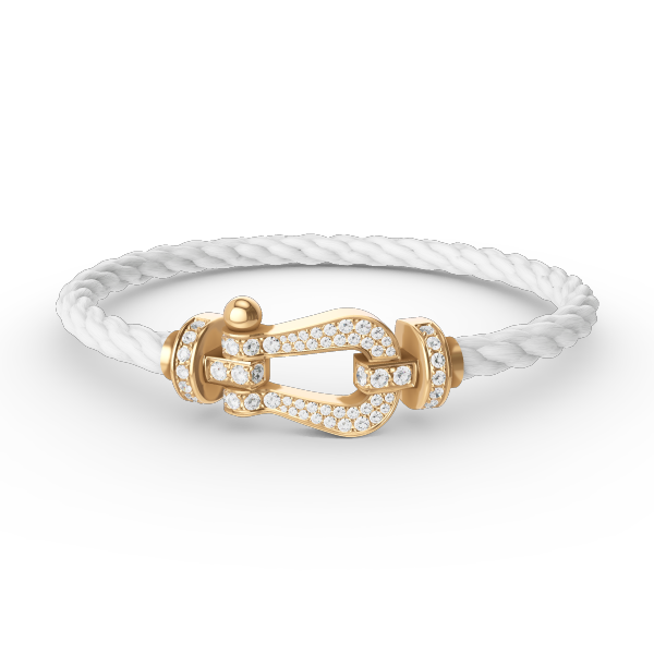 [Perla Lux]FORCE LARGE HORSESHOE FULL DIAMOND BRACELET GOLD