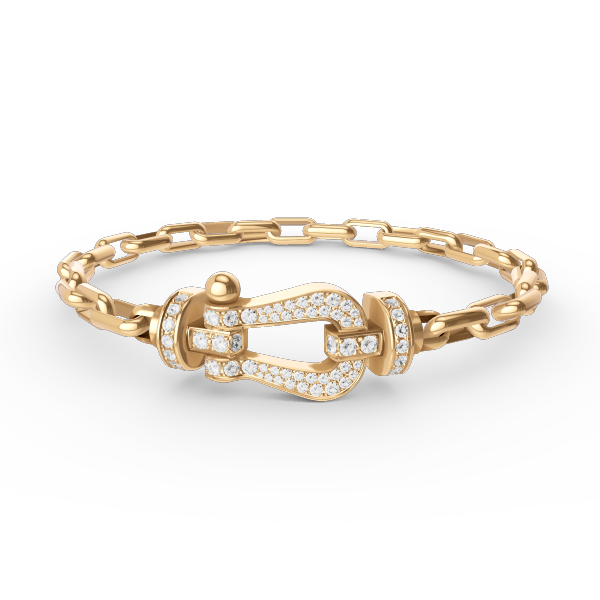 [Perla Lux]FORCE LARGE HORSESHOE CLASP  METAL BRACELET