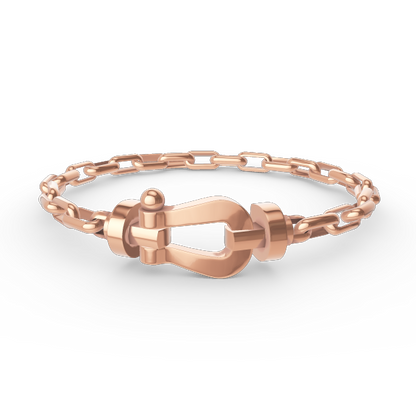 [Perla Lux]FORCE LARGE HORSESHOE CLASP  METAL BRACELET