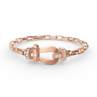 [Perla Lux]FORCE LARGE HORSESHOE CLASP  METAL BRACELET