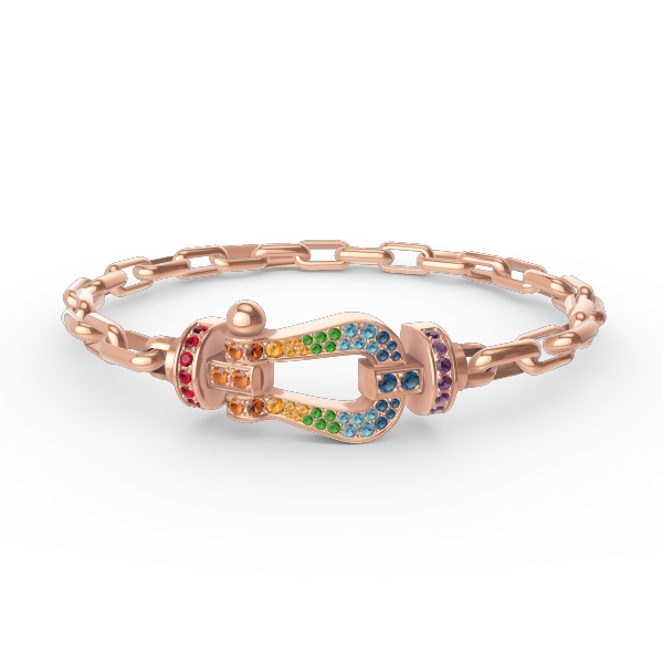 [Perla Lux]FORCE LARGE HORSESHOE CLASP  METAL BRACELET