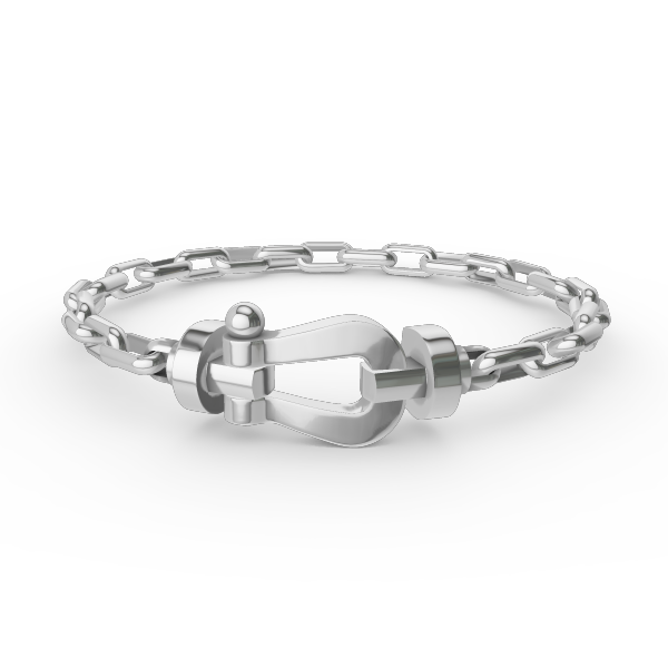 [Perla Lux]FORCE LARGE HORSESHOE CLASP  METAL BRACELET