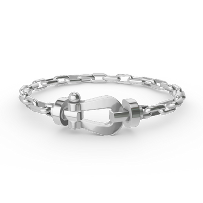 [Perla Lux]FORCE LARGE HORSESHOE CLASP  METAL BRACELET