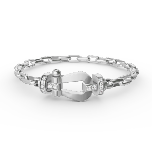 [Perla Lux]FORCE LARGE HORSESHOE CLASP  METAL BRACELET