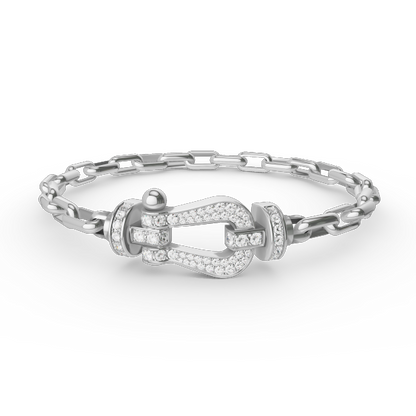 [Perla Lux]FORCE LARGE HORSESHOE CLASP  METAL BRACELET