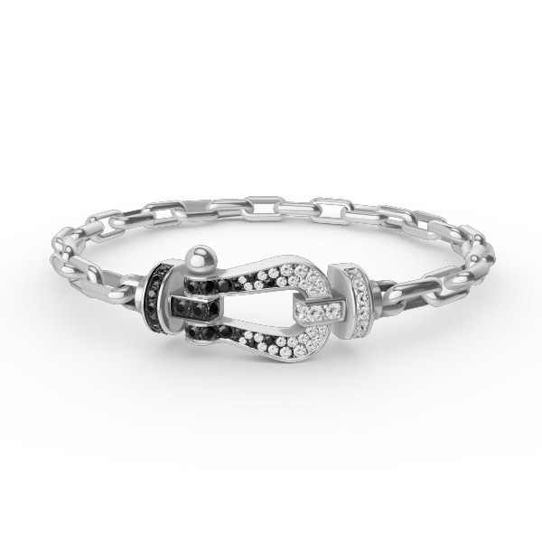 [Perla Lux]FORCE LARGE HORSESHOE CLASP  METAL BRACELET