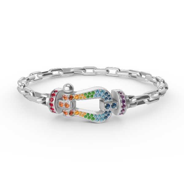 [Perla Lux]FORCE LARGE HORSESHOE CLASP  METAL BRACELET