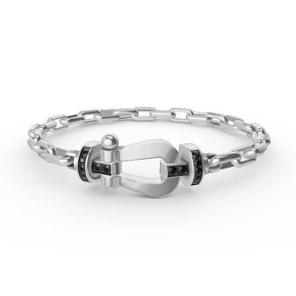 [Perla Lux]FORCE LARGE HORSESHOE CLASP  METAL BRACELET