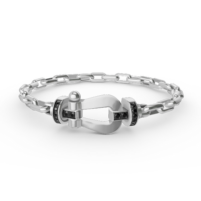 [Perla Lux]FORCE LARGE HORSESHOE CLASP  METAL BRACELET