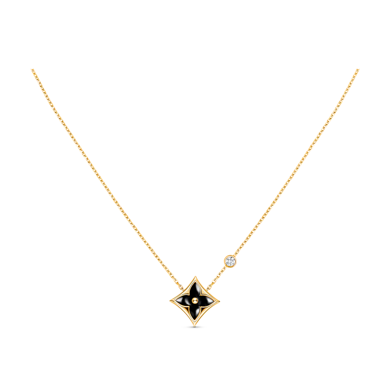 [Perla Lux]STAR BLACK MOP NECKLACE
