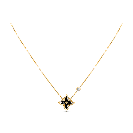 [Perla Lux]STAR BLACK MOP NECKLACE