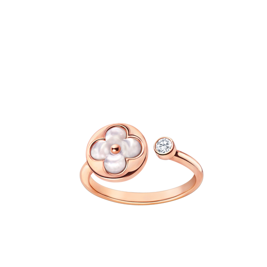 [Perla Lux]SUN 1 DIAMOND PINK MOP RING