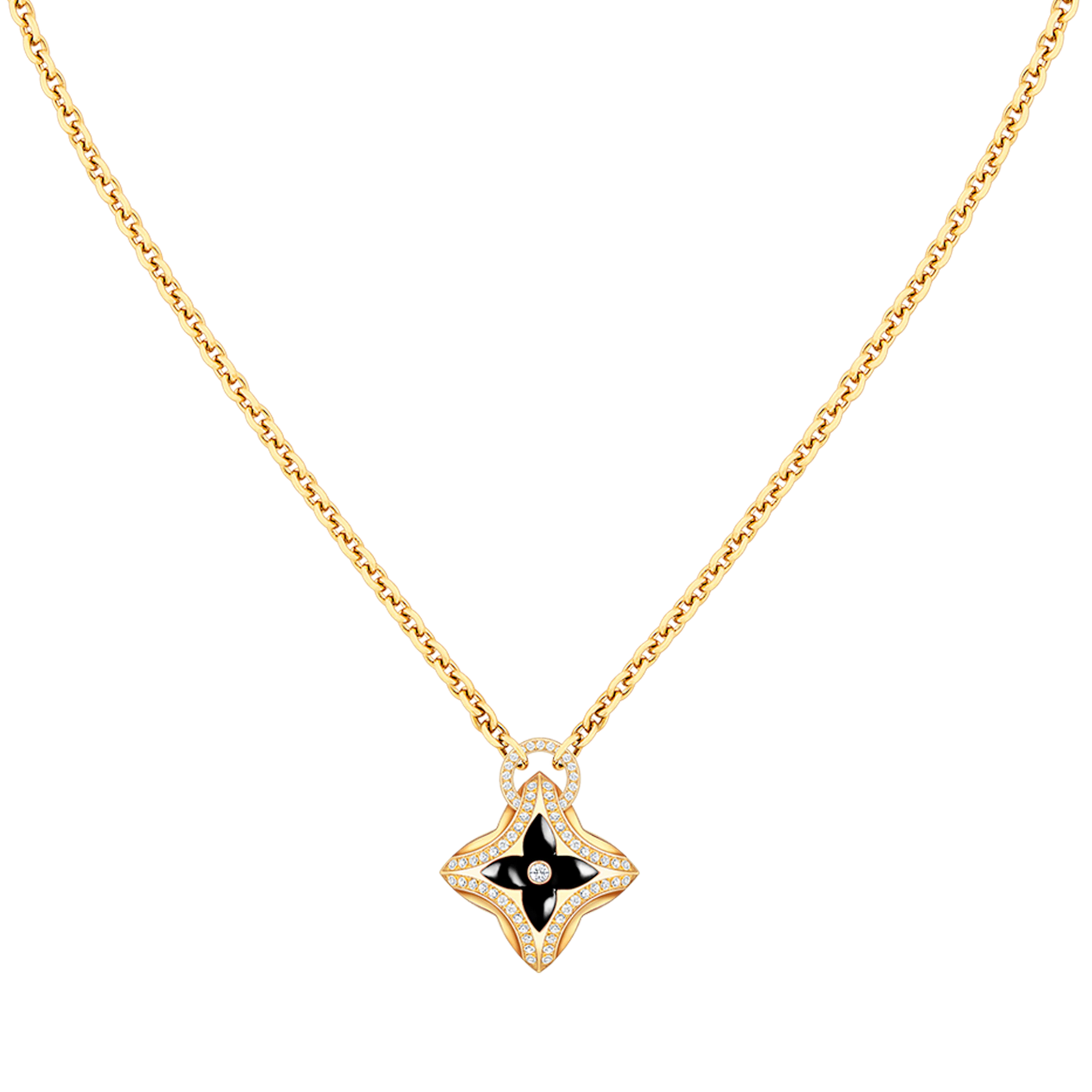 [Perla Lux]STAR PEDANT PINK GOLD DIAMOND NECKLACE