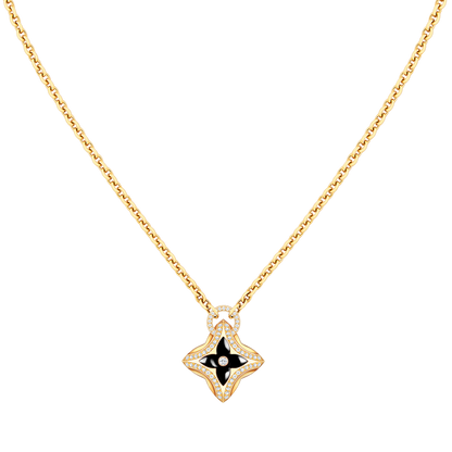 [Perla Lux]STAR PEDANT PINK GOLD DIAMOND NECKLACE