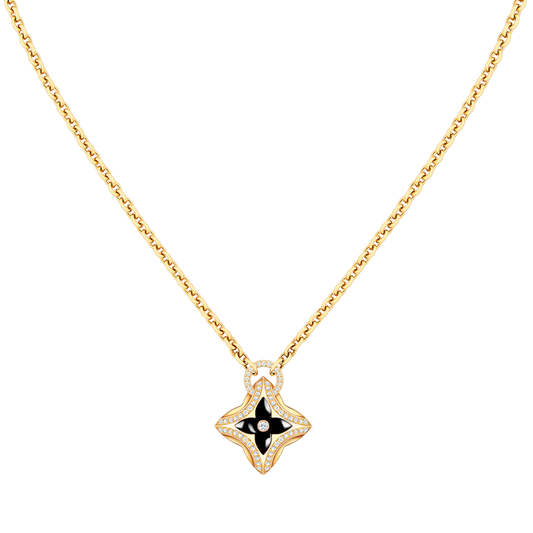 [Perla Lux]STAR PEDANT PINK GOLD DIAMOND NECKLACE