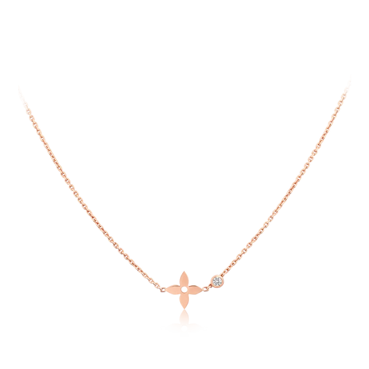 [Perla Lux]BLOSSOM PENDANT PINK GOLD AND DIAMOND