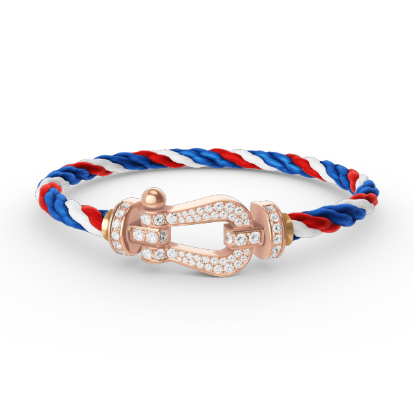 [Perla Lux]FORCE LARGE HORSESHOE FULL DIAMOND BRACELET ROSE GOLD