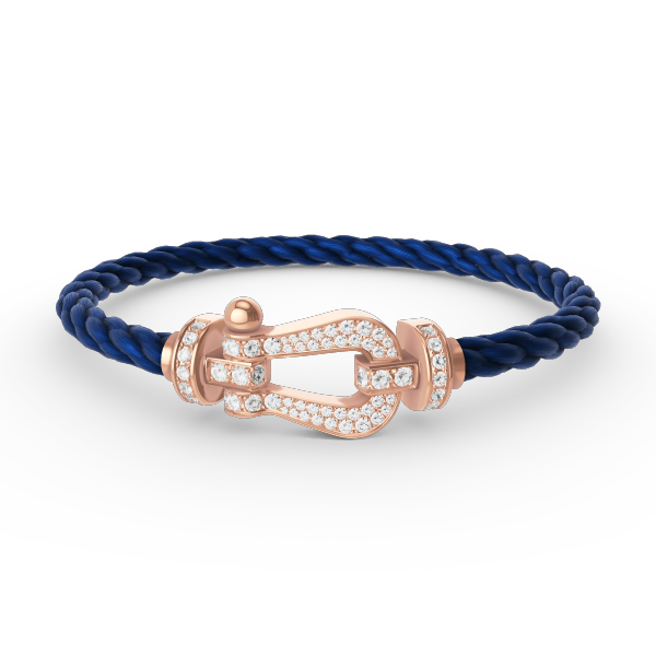 [Perla Lux]FORCE LARGE HORSESHOE FULL DIAMOND BRACELET ROSE GOLD