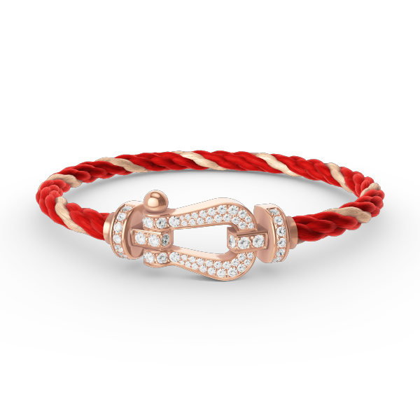 [Perla Lux]FORCE LARGE HORSESHOE FULL DIAMOND BRACELET ROSE GOLD