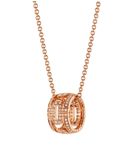 [Perla Lux]PARENTESI NECKLACE PINK GOLD DIAMOND