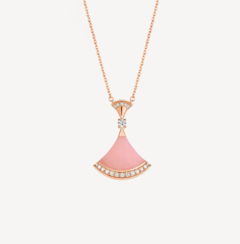[Perla Lux]DREAM NECKLACE PINK OPAL