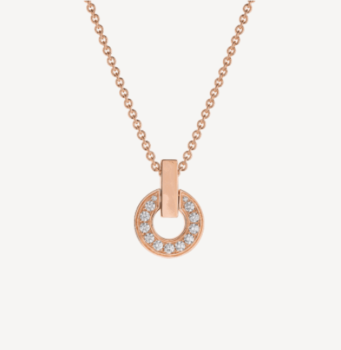 [Perla Lux]GARI NECKLACE PINK GOLD DIAMOND