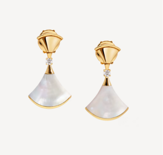 [Perla Lux]DREAM MOP 1 DIAMOND EARRINGS