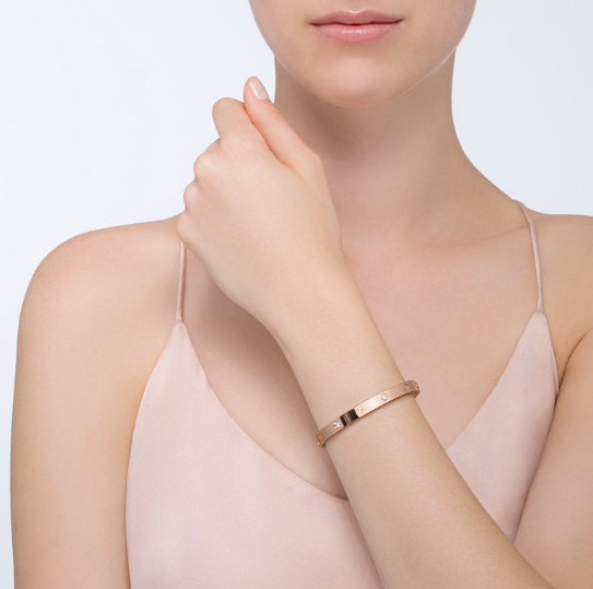 [Perla Lux]LOVE BRACELET 6.1MM 4 DIAMONDS