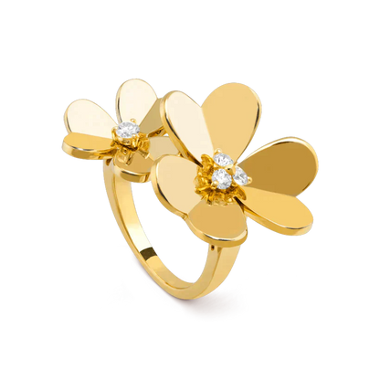 [Perla Lux]CLOVER COMOS GOLD DIAMOND RING
