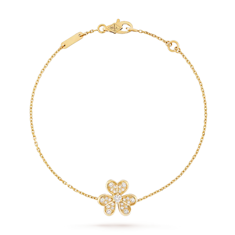 [Perla Lux]FRIVOLE GOLD FLOWER DIAMOND BRACELET