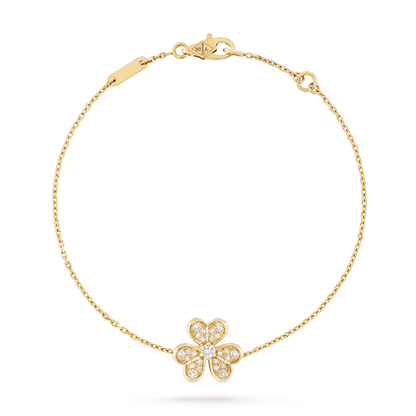 [Perla Lux]FRIVOLE GOLD FLOWER DIAMOND BRACELET