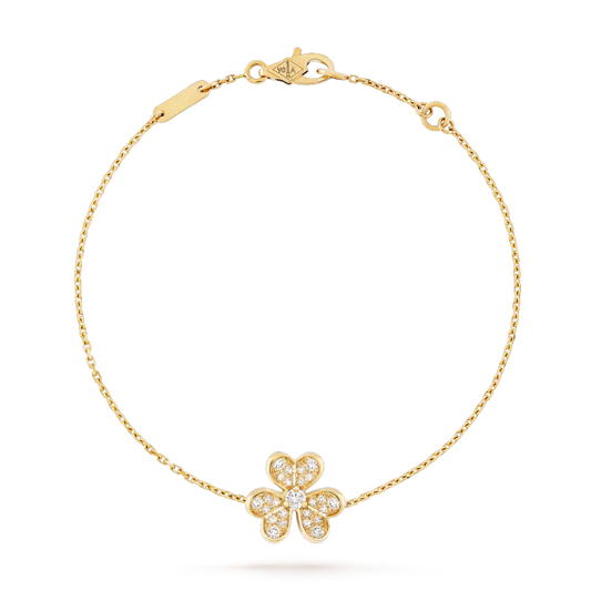 [Perla Lux]FRIVOLE GOLD FLOWER DIAMOND BRACELET