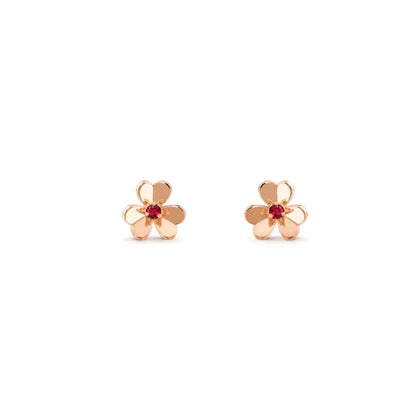 [Perla Lux]FRIVOLE  FLOWER PINK EARRINGS