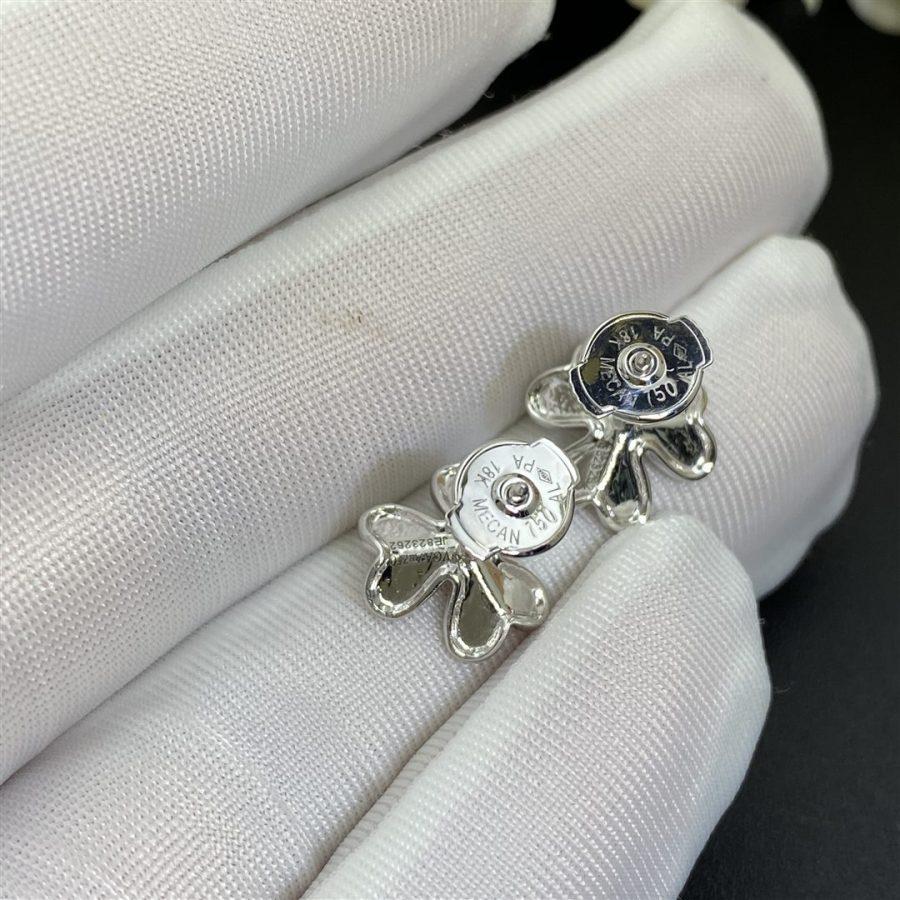 [Perla Lux]FRIVOLE MINI SILVER FLOWER EARRINGS