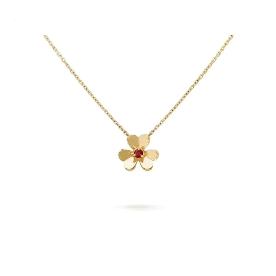 [Perla Lux]FRIVOLE GOLD FLOWER NECKLACE