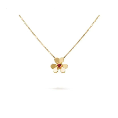 [Perla Lux]FRIVOLE GOLD FLOWER NECKLACE