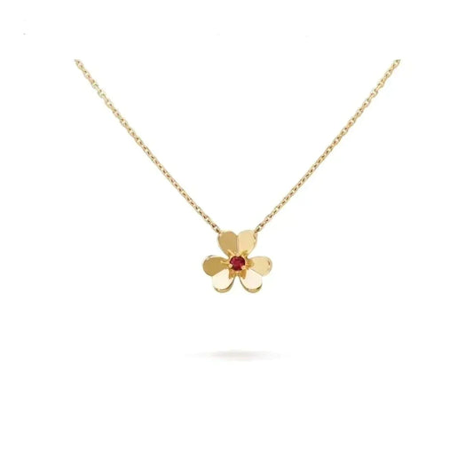 [Perla Lux]FRIVOLE GOLD FLOWER NECKLACE