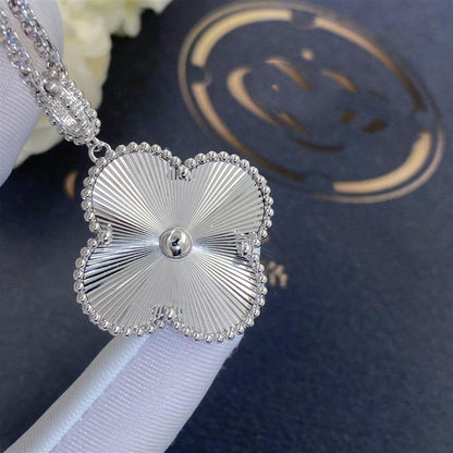 [Perla Lux]CLOVER 25MM SILVER BIG CLOVER NECKLACE