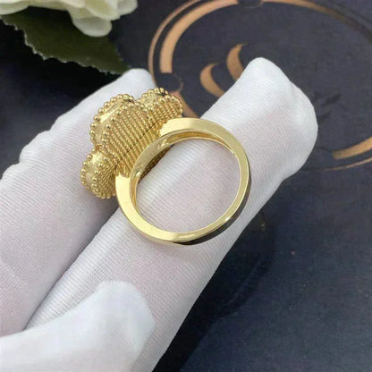 [Perla Lux]CLOVER WHITE MOP RING