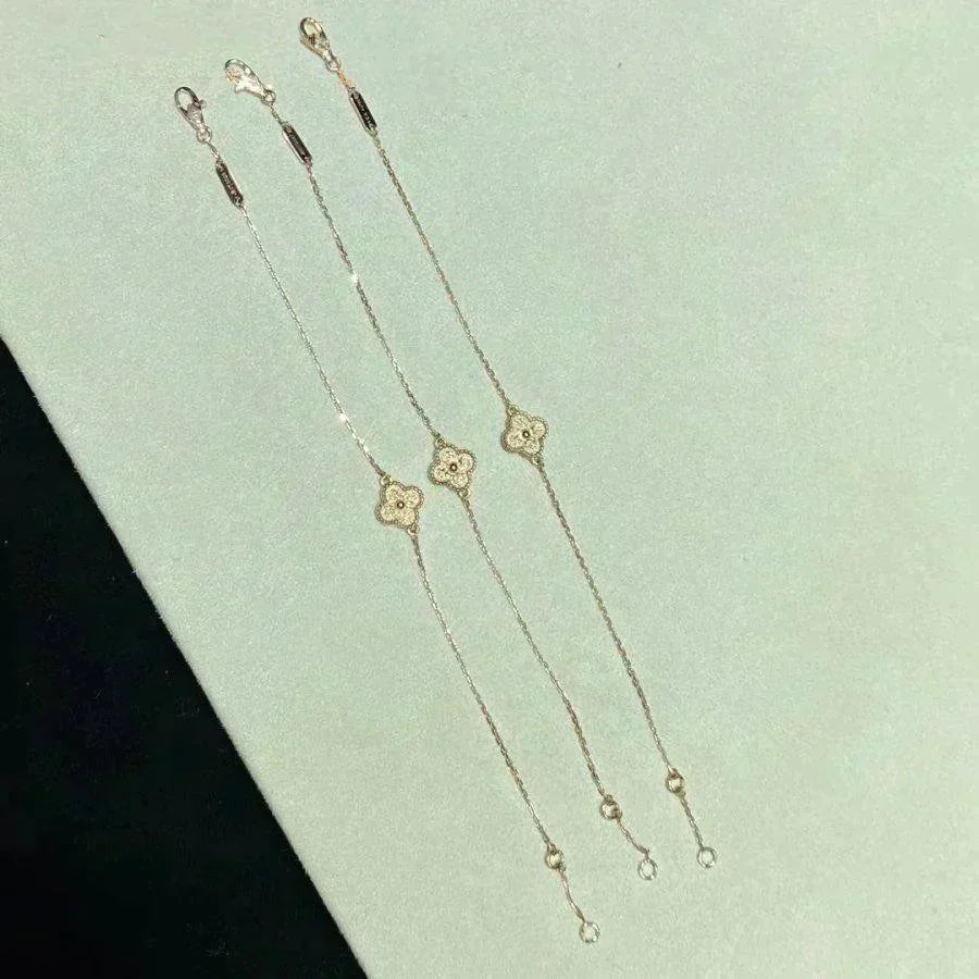 [Perla Lux]CLOVER SINGLE FLOWER BRACELET