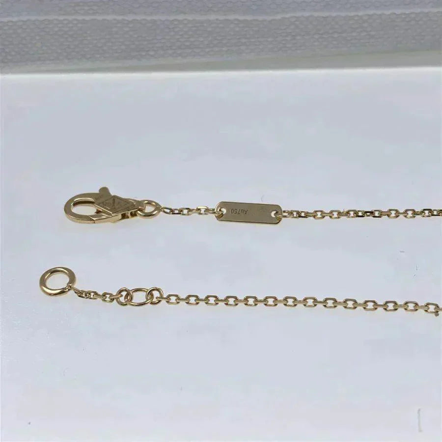 [Perla Lux]CLOVER  CARNELIAN SINGLE FLOWER BRACELET