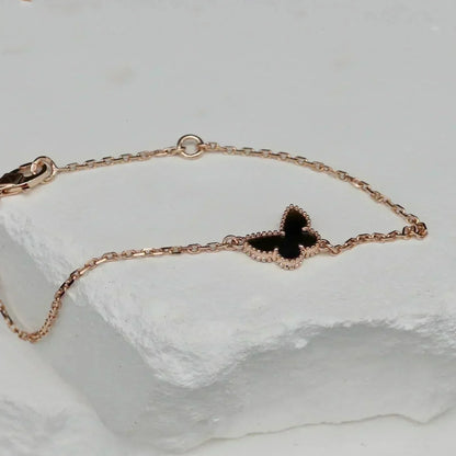 [Perla Lux]BUTTERFLY ONYX  BUTTERFLY BRACELET