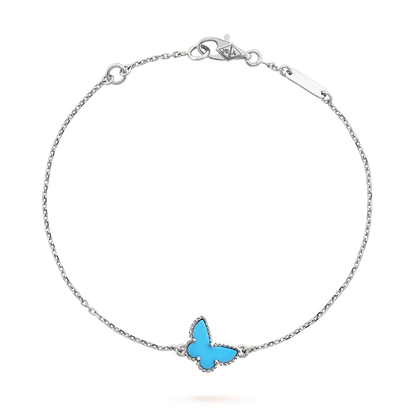 [Perla Lux]BUTTERFLY TURQUOISE BUTTERFLY BRACELET SILVER