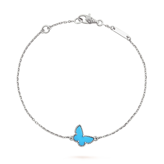 [Perla Lux]BUTTERFLY TURQUOISE BUTTERFLY BRACELET SILVER
