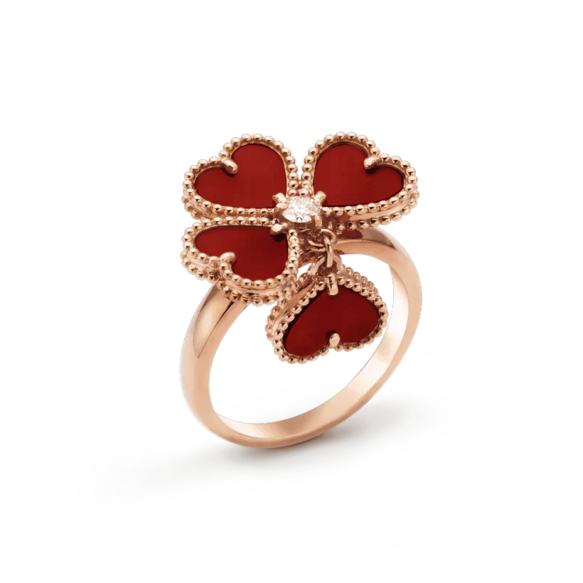 [Perla Lux]SWEET CLOVER CARNELIAN RING