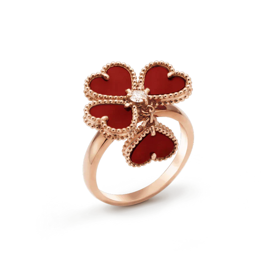 [Perla Lux]SWEET CLOVER CARNELIAN RING